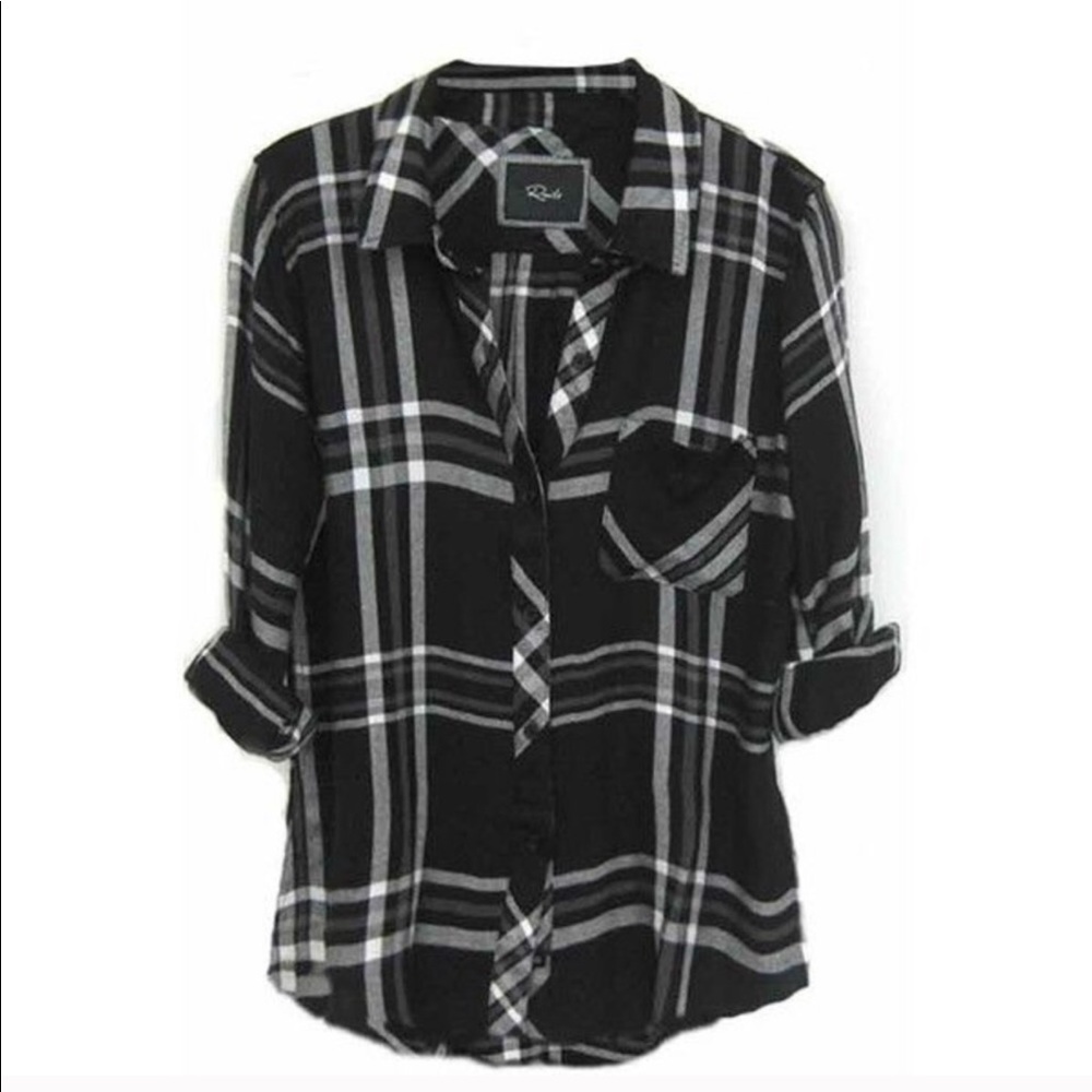 Like new cozy plaid Rails button down
